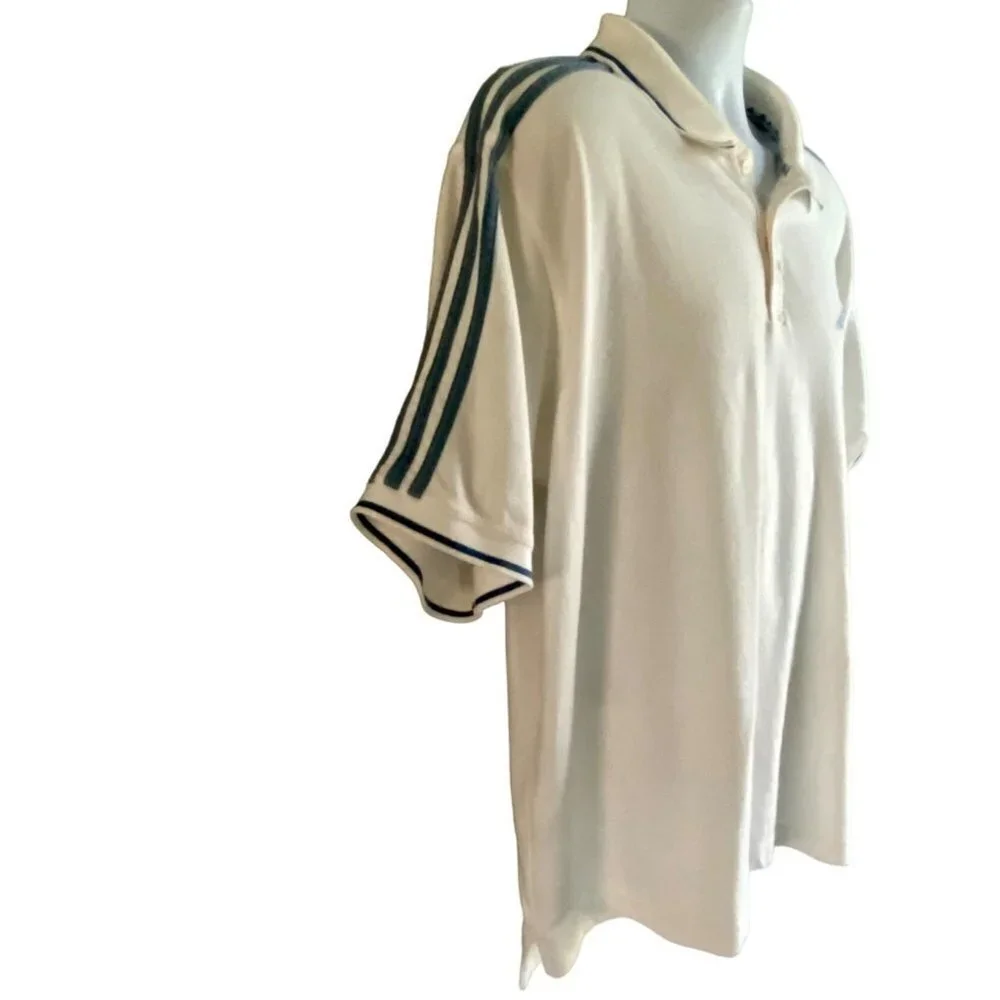 Adidas White Polo Shirt Mens Size XL